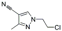 1-(2-CHLOROETHYL)-3-METHYL-1H-PYRAZOLE-4-CARBONITRILE Struktur