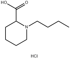 1-BUTYL-PIPERIDINE-2-CARBOXYLIC ACID HYDROCHLORIDE Struktur