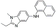 (2-ETHYL-1-METHYL-1H-BENZOIMIDAZOL-5-YL)-NAPHTHALEN-1-YL-AMINE Struktur