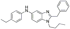 (2-BENZYL-1-BUTYL-1H-BENZOIMIDAZOL-5-YL)-(4-ETHYL-PHENYL)-AMINE Struktur