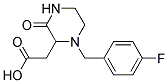 [1-(4-FLUORO-BENZYL)-3-OXO-PIPERAZIN-2-YL]-ACETIC ACID Struktur