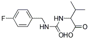 2-([[(4-FLUOROBENZYL)AMINO]CARBONYL]AMINO)-3-METHYLBUTANOIC ACID Struktur