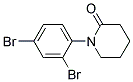 1-(2,4-DIBROMO-PHENYL)-PIPERIDIN-2-ONE Struktur