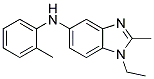 (1-ETHYL-2-METHYL-1H-BENZOIMIDAZOL-5-YL)-O-TOLYL-AMINE Struktur