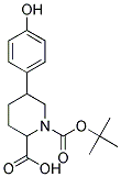 1-(TERT-BUTOXYCARBONYL)-5-(4-HYDROXYPHENYL)PIPERIDINE-2-CARBOXYLIC ACID Struktur