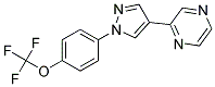 2-(1-[4-(TRIFLUOROMETHOXY)PHENYL]-1H-PYRAZOL-4-YL)PYRAZINE Struktur