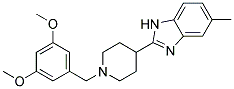 2-[1-(3,5-DIMETHOXYBENZYL)PIPERIDIN-4-YL]-5-METHYL-1H-BENZIMIDAZOLE Struktur