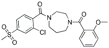 1-[2-CHLORO-4-(METHYLSULFONYL)BENZOYL]-4-(2-METHOXYBENZOYL)-1,4-DIAZEPANE Struktur