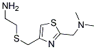 2-(DIMETHYLAMINOMETHYL)-4-(2-AMINOETHYLTHIO METHYL) THIAZOLE Struktur