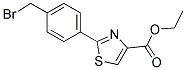 2-(4-BROMOMETHYL-PHENYL)-THIAZOLE-4-CARBOXYLIC ACID ETHYL ESTER Struktur