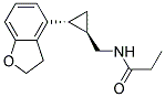 (1R,2R)-N-[2-(2,3-DIHYDRO-BENZOFURAN-4-YL)-CYCLOPROPYLMETHYL]-PROPIONAMIDE Struktur