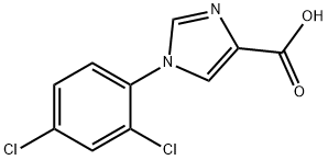 1-(2,4-DICHLOROPHENYL)-1H-IMIDAZOLE-4-CARBOXYLIC ACID Struktur