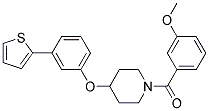 1-(3-METHOXYBENZOYL)-4-[3-(2-THIENYL)PHENOXY]PIPERIDINE Struktur