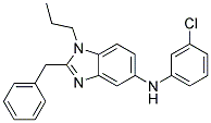 (2-BENZYL-1-PROPYL-1H-BENZOIMIDAZOL-5-YL)-(3-CHLORO-PHENYL)-AMINE Struktur