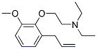 2-(2-allyl-6-methoxyphenoxy)ethyl(diethyl)amine  Struktur