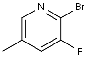 2-Bromo-3-Fluoro-5-Methylpyridine Struktur