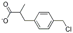 2-(4-Chloromethyl phenyl)methyl propionate Struktur