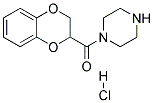 1,4-benzo dioxane-2-carbonyl piperazine HCL Struktur