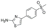 2-Amino-4-[4-(methylsulphonyl)phenyl]-1,3-thiazole Struktur