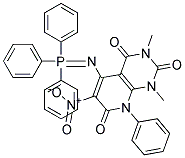 1,3-dimethyl-6-nitro-8-phenyl-5-[(1,1,1-triphenyl-lambda~5~-phosphanylidene)amino]-1,2,3,4,7,8-hexahydropyrido[2,3-d]pyrimidine-2,4,7-trione Struktur