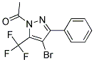 1-Acetyl-4-bromo-3-phenyl-5-(trifluoromethyl)-1H-pyrazole Struktur