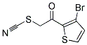 2-(3-Bromothien-2-yl)-2-oxoethyl thiocyanate Struktur