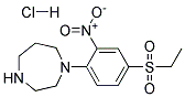 1-[4-(Ethylsulphonyl)-2-nitrophenyl]homopiperazine hydrochloride Struktur