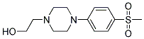 1-(2-Hydroxyethyl)-4-[4-(methylsulphonyl)phenyl]piperazine Struktur