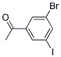 1-(3-Bromo-5-iodo-phenyl)-ethanone Struktur