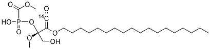 1-O-OCTADECYL-2-O-METHYL-SN-GLYCERO-3-PHOSPHONOFORMATE METHYL ESTER, [CARBONYL-14C]- Struktur