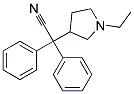 (1-ETHYLPYRROLIDIN-3-YL)(DIPHENYL)ACETONITRILE, 98+% Struktur