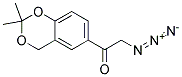 2-AZIDO-1-(2,2-DIMETHYL-4H-BENZO[1,3]DIOXIN-6-YL)-ETHANONE Struktur