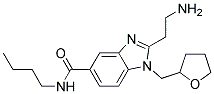 2-(2-AMINO-ETHYL)-1-(TETRAHYDRO-FURAN-2-YLMETHYL)-1H-BENZOIMIDAZOLE-5-CARBOXYLIC ACID BUTYLAMIDE Struktur