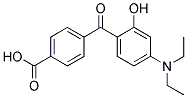 2-Hydrox-4-N,N-Diethylamino-4'-Carboxybenzophenone Struktur