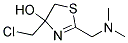 2-dimethylaminomethyl-4-chlormethyl-4-hydroxythiazoline Struktur