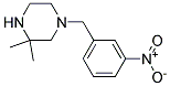 1-(3-Nitrobenzyl)-3,3-Dimethylpiperazine Struktur