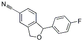 1,3-Dihydro-1-(4-fluorophenyl)-5-isobenzofuran carbonitrile Struktur