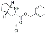 (2A,3Ab,6Ab)Octahydro Cyclopenta [B]Pyrrole-2-Carboxylic Acid Phenylmethyl Ester Hydrochloride Struktur