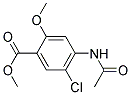 2-methoxy-4-acetylamino-5-chloro methyl benzoate Struktur