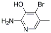 2-AMINO-3-HYDROXY-4-BROMO-5-PICOLINE Struktur