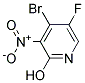 2-HYDROXY-3-NITRO-4-BROMO-5-FLUOROPYRIDINE Struktur