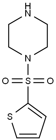 1-(thiophen-2-ylsulfonyl)piperazine Struktur