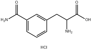 2-amino-3-(3-carbamoylphenyl)propanoic acid Struktur