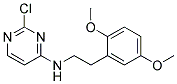 2-chloro-N-[2-(2,5-dimethoxyphenyl)ethyl]pyrimidin-4-amine Struktur