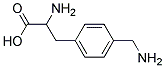 2-amino-3-[4-(aminomethyl)phenyl]propanoic acid Struktur