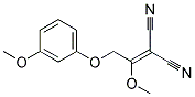 [1-methoxy-2-(3-methoxyphenoxy)ethylidene]propanedinitrile Struktur