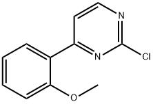 2-Chloro-4-(2-methoxy-phenyl)-pyrimidine Struktur