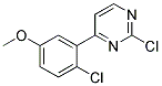 2-Chloro-4-(2-chloro-5-methoxy-phenyl)-pyrimidine Struktur