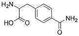 2-amino-3-(4-carbamoylphenyl)propanoic acid Struktur