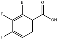 2-BROMO-3,4-DIFLUOROBENZOIC ACID Struktur